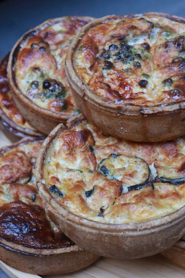 Quiche courgette menthe